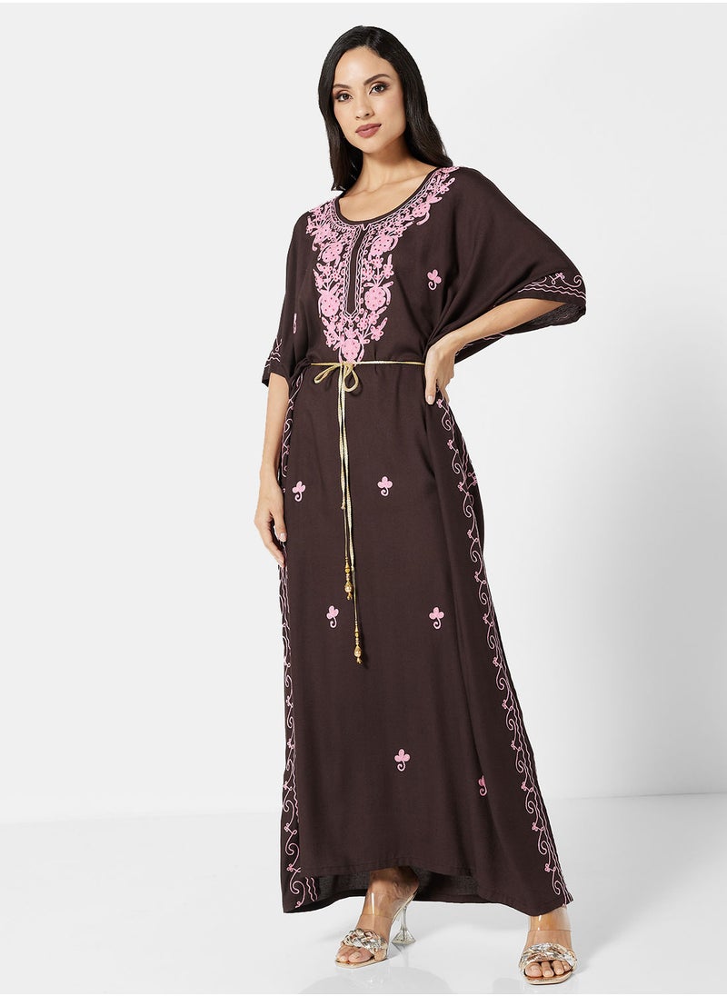 ARABIAN CLOSET EMBROIDERED KAFTAN  - Image 1