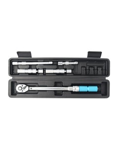 5 PCS 3/8 Inch Drive Click Torque Wrench Kit with Storage Case 5 to 60N.m Adjustable Torque Ratcheting Torque Wrench Spark Plug Set Quick Release