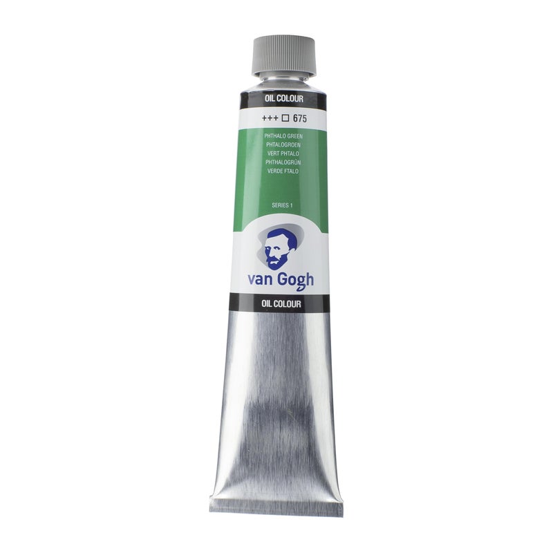 Talens Van Gogh Oil Color Paint, 200ml Tube, Phthalo Green 675 - Image 2
