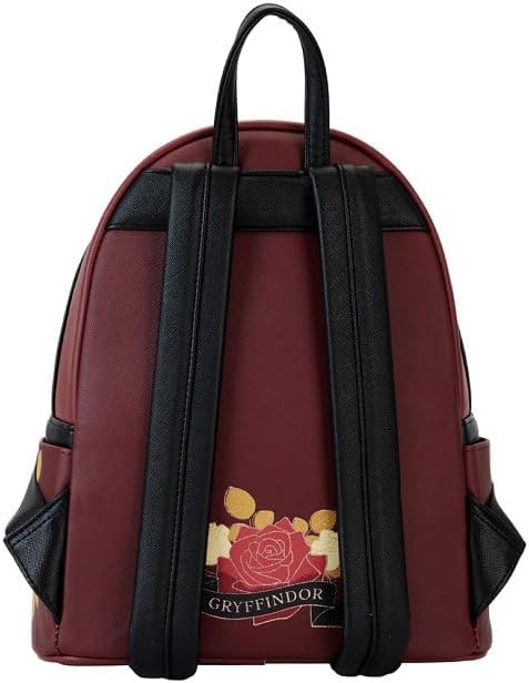 Loungefly Harry Potter Gryffindor House Floral Tattoo Mini Backpack - Image 3
