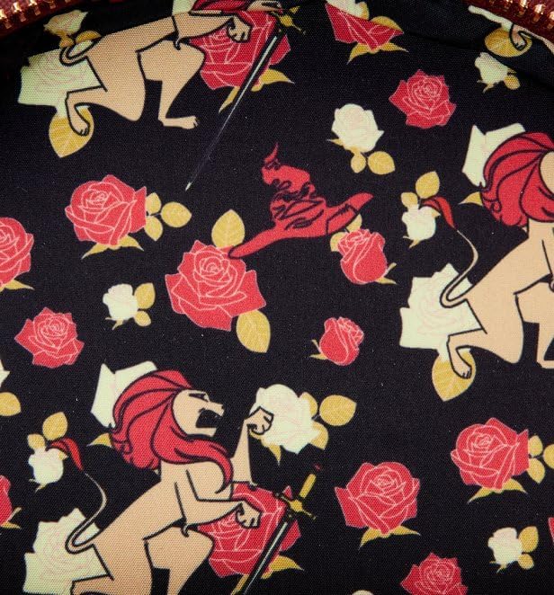 Loungefly Harry Potter Gryffindor House Floral Tattoo Mini Backpack - Image 5