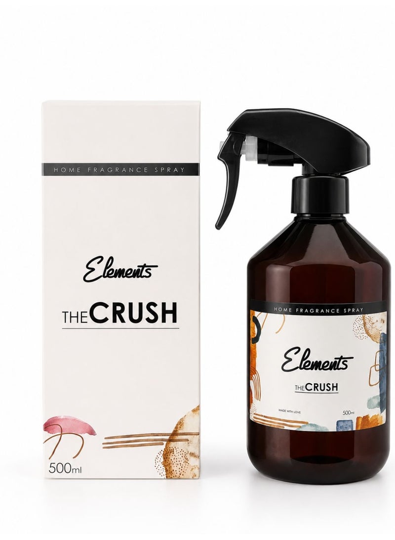 Elements Lamicia Elements The Crush Luxury Home Fragrance Spray (500ml) | Premium Long-Lasting Room Freshener & Fabric Spray | Inspired by 5-Star Dubai Hotels | Natural & Eco-Friendly Ambient Scent - Image 2