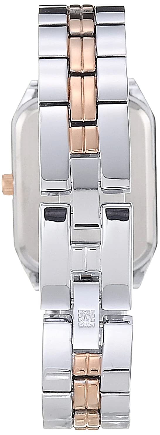 Anne Klein Women Japanese Quartz Dress Watch with Metal Strap, Silver, 14 (Model: AK/3775SVRT) - Image 2