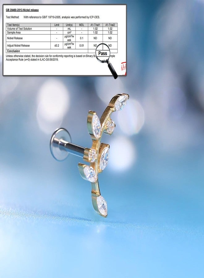 limerencia F136 Hypoallergenic Titanium 18G Internal Thread Piercing Jewelry,6mm 8mm 10mm G23 Flat Back Stud Earring for Women Men Tragus Cartilage Helix Conch Medusa Nose(1PC) - Image 2