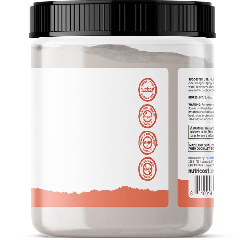 Nutricost Essentials Bentonite Clay (1 LB) - Rejuvenating Clay Mask - Image 3