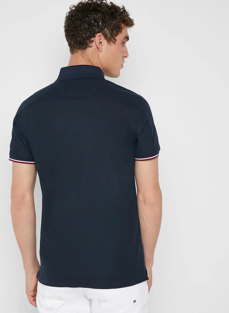TOMMY HILFIGER Mercedes Benz Essential Logo print Polo