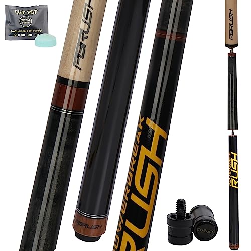 CUEELF Heavy Hitter Jump Break Pool Cue 20oz 21oz 22oz 23oz 3Piece Pool Stick Extra Hard Bakelite Tip for Explosive Breaks and Effortless Jumps - Image 1