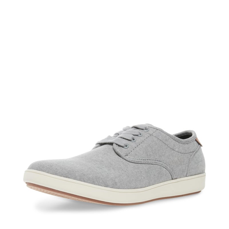 Steve Madden Mens Fenta Fashion Sneaker Grey Fabric 85