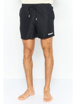 DKNY Men Brand Logo Board Shorts, Black  - Image 1