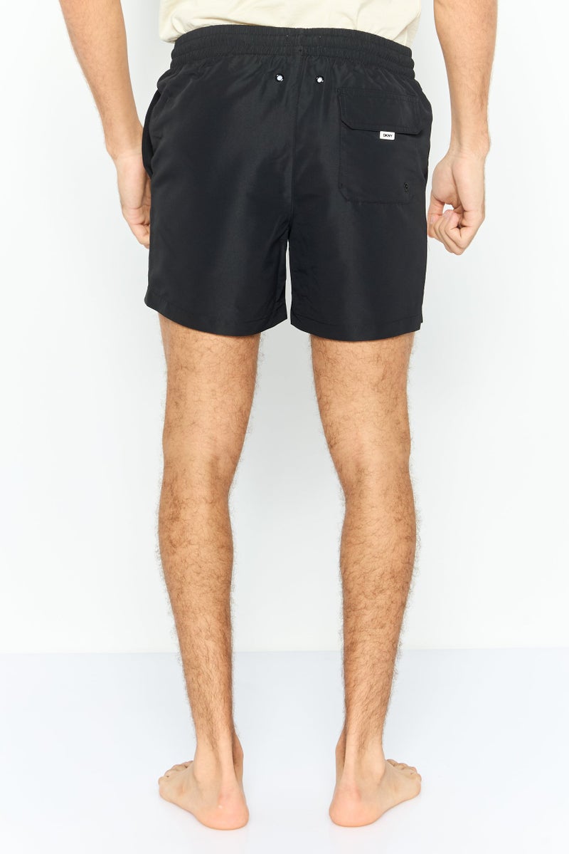 DKNY Men Brand Logo Board Shorts, Black  - Image 4