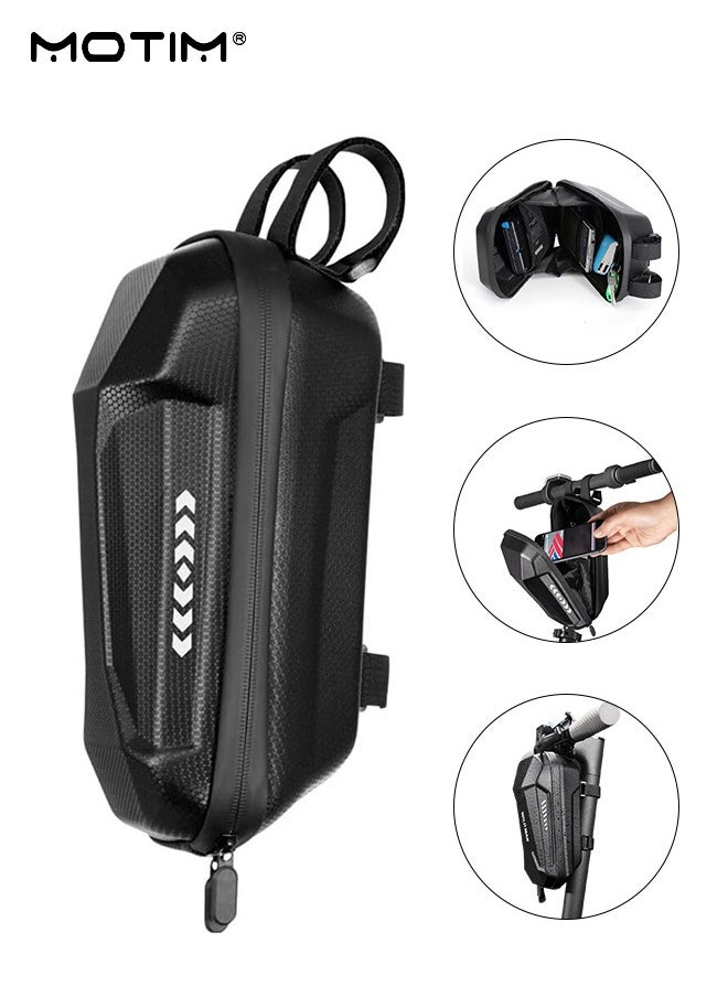 Motim Universal Electric Scooter Bag Bike Bag, Waterproof EVA Handlebar Bag Front Frame Hanging Bag Pouch for Electric Scooter/Bike/Motorcycle, 2L for Mobile Phones, Glasses, Headphones  - Image 1