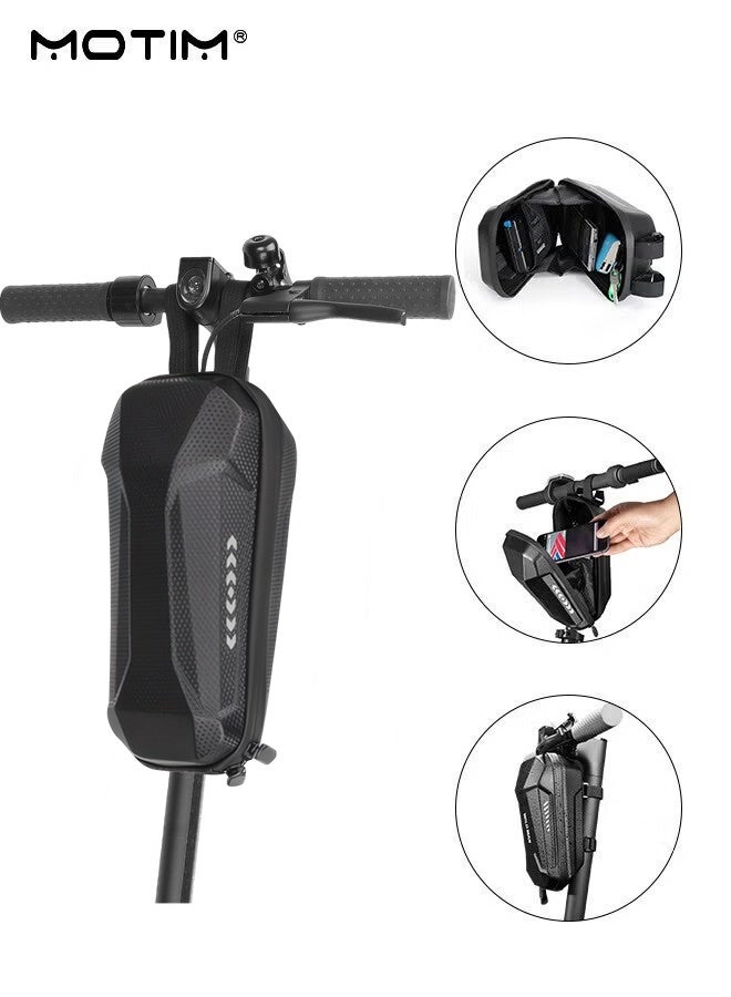 Motim Universal Electric Scooter Bag Bike Bag, Waterproof EVA Handlebar Bag Front Frame Hanging Bag Storage Pouch for Electric Scooter/Bike/Motorcycle, 2L Cycling Bag for Mobile Phones, Glasses, Headphones - Image 2