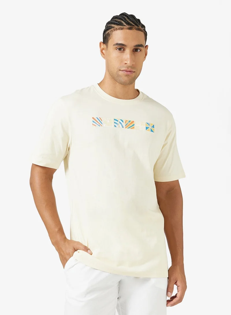 Seventy Five Graphic Print Regular Fit T-Shirt