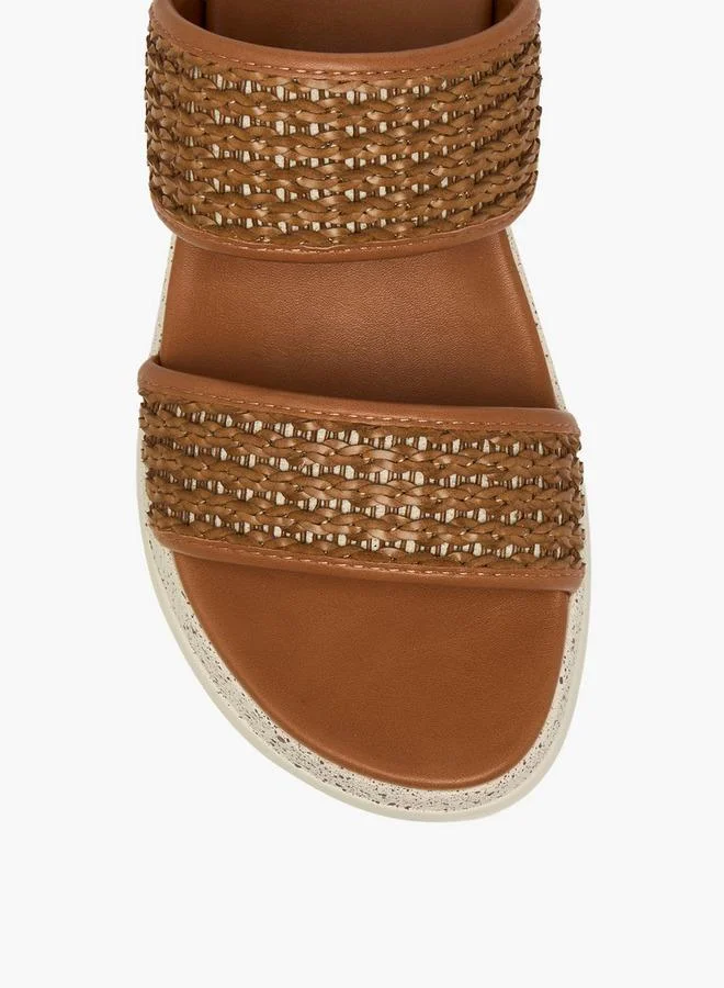 Flora Bella By Shoexpress TAN Flora Bella Women Slip-On Sandals for Women | Best Price UAE
