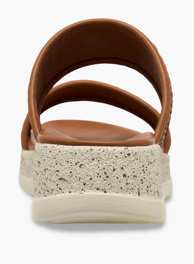 Flora Bella By Shoexpress TAN Flora Bella Women Slip-On Sandals for Women | Best Price UAE