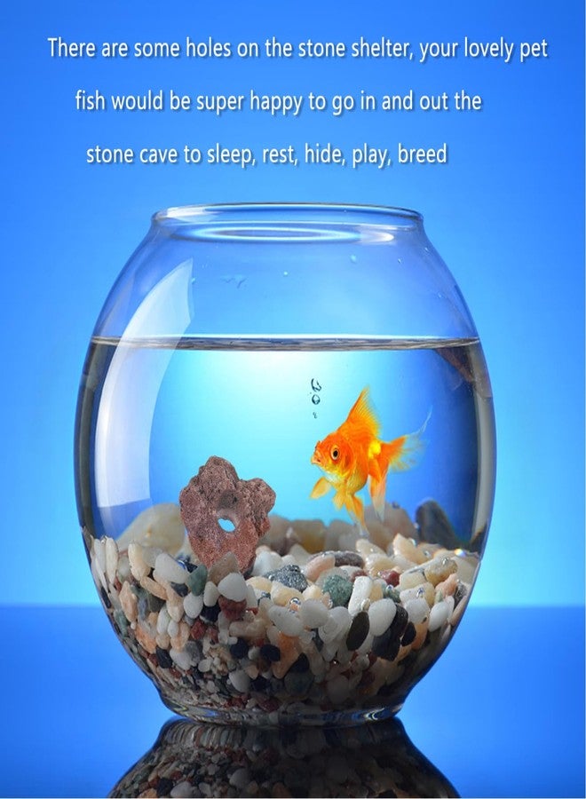balacoo 10Pcs Volcanic Rock Aquarium Lava Stones Fish Shelter Cave for Freshwater Saltwater Tanks Underwater Landscape Bio Filter Habitat - Image 5