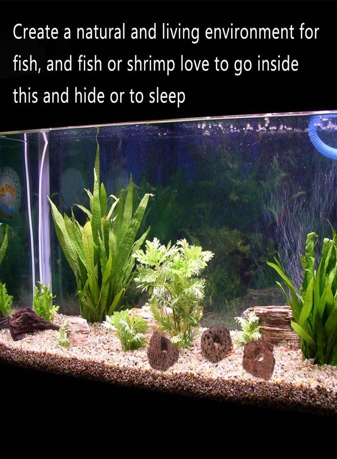 balacoo 10Pcs Volcanic Rock Aquarium Lava Stones Fish Shelter Cave for Freshwater Saltwater Tanks Underwater Landscape Bio Filter Habitat - Image 4