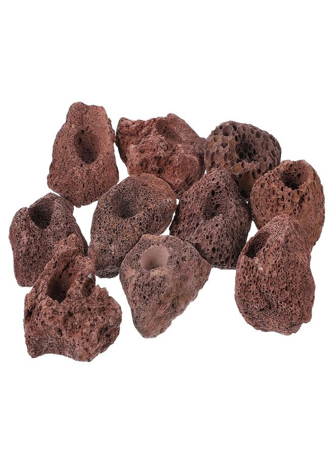 balacoo 10Pcs Volcanic Rock Aquarium Lava Stones Fish Shelter Cave for Freshwater Saltwater Tanks Underwater Landscape Bio Filter Habitat - Image 1