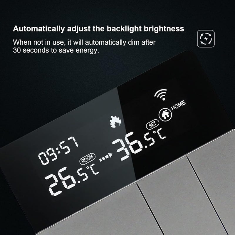 aqxreight Smart Temperature Controller Remote Thermostat Voice Control LCD Screen 95‑230V (GE Plumbing + Heating), aqxreightb7s6yhdafv-13 - Image 5