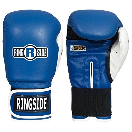 Ringside Gel Shock Boxing Super Bag Gloves, Blue, Large - Image 1