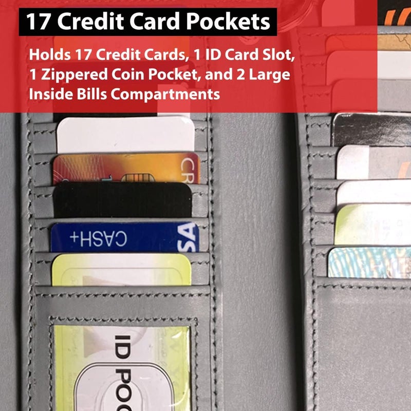 IBRO VINTAGE Motorcycle Chain Wallet for Men - Premium Cowhide Leather RFID Tri-Fold Biker Wallet - Image 3