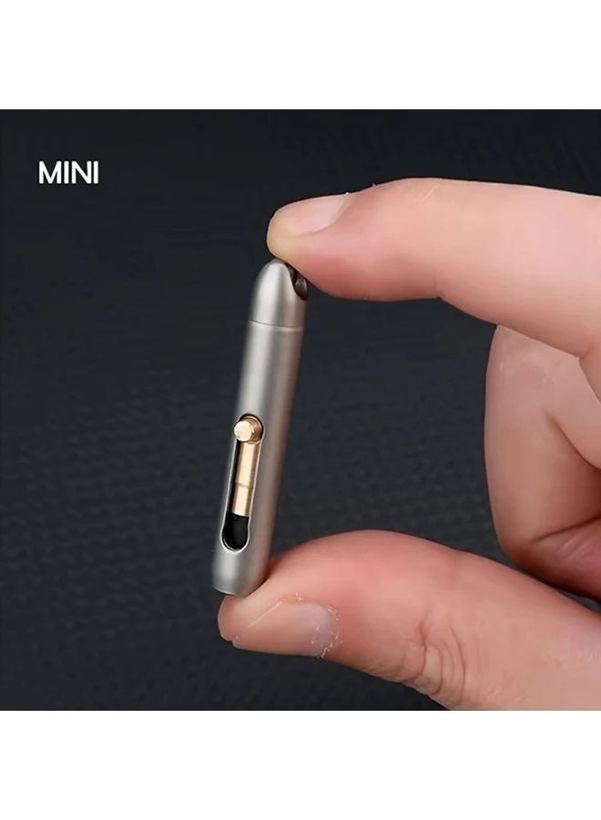 Titanium Mini Everlasting Pen No Sharpen Erasable Woodworking Pencil with Keychain Clip Portable Pocket Sized Emergency Writing Tool - Image 5