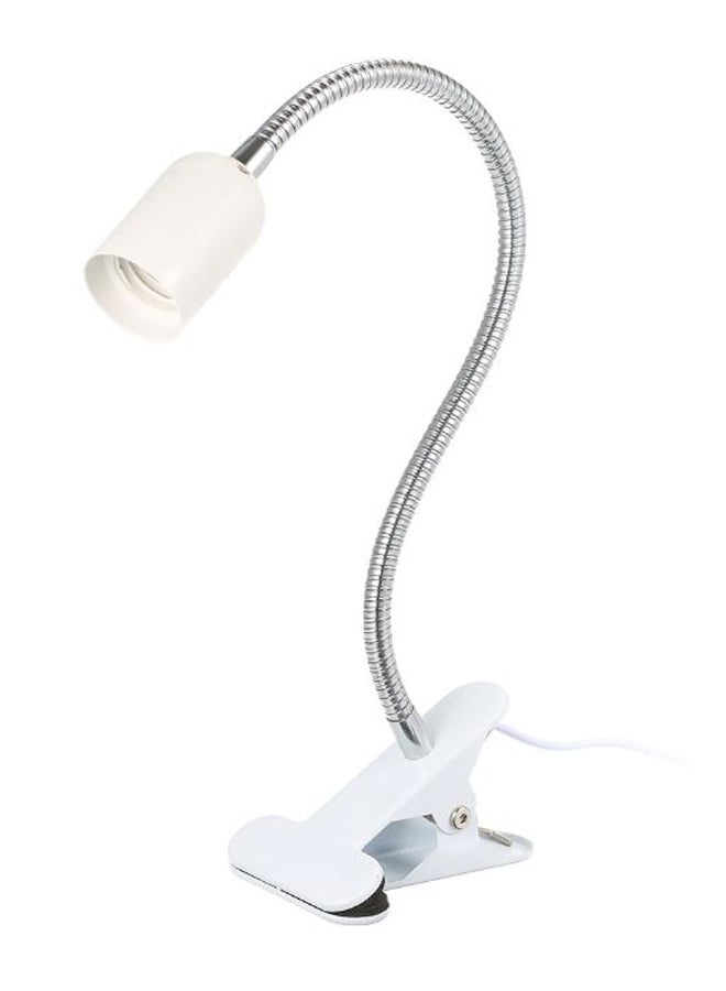 اليشمك مصباح مكتبي محمول مزود بمشبك أبيض/فضي - Image 1