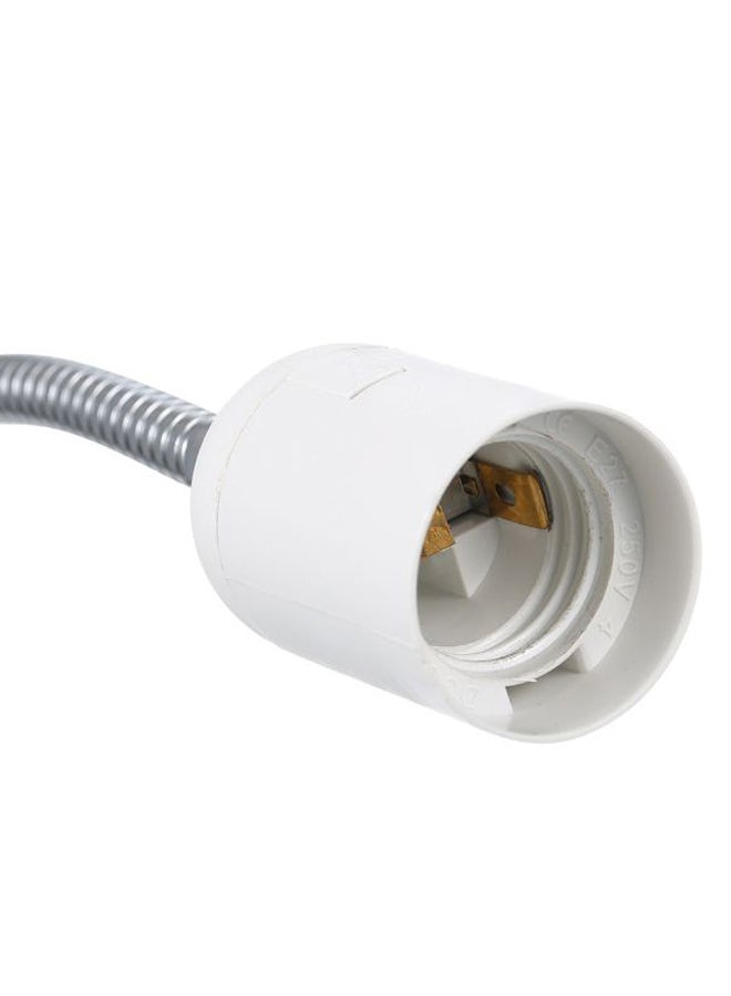 اليشمك مصباح مكتبي محمول مزود بمشبك أبيض/فضي - Image 2