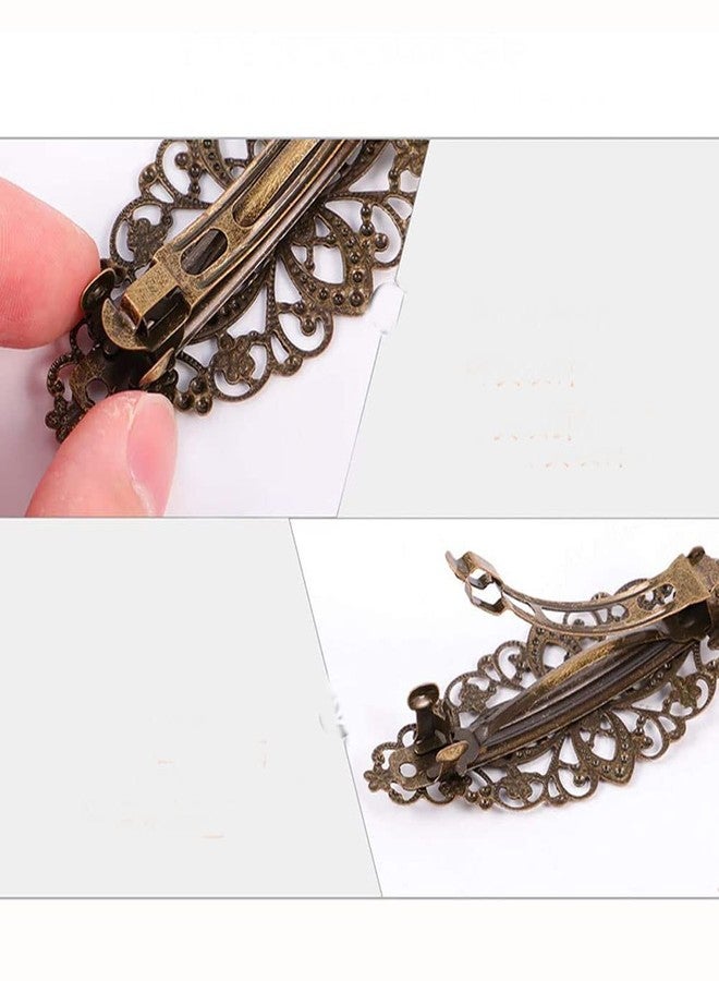 esowemsn 3PCS Vintage Hair Barrettes Alloy Copper Hair Clips Retro French Flower Hair Pins Hair DIY Decoration Accessories for Girls Women - Image 3