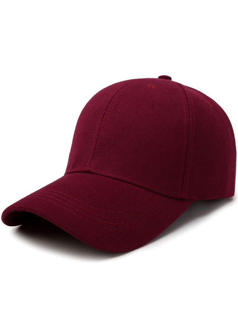 Generic - Hat manufacturer Mao Qing solid color light body peaked cap advertising cap sun hat mens and womens multi-color casual baseball cap sun protection Wine red - Image 1