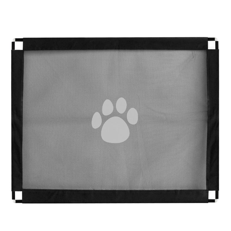 Pet Safety Gate Folding Portable Guard Net Fence Install Anywhere for Dogs Cats Pets Fits Space Within 39IN - Image 1