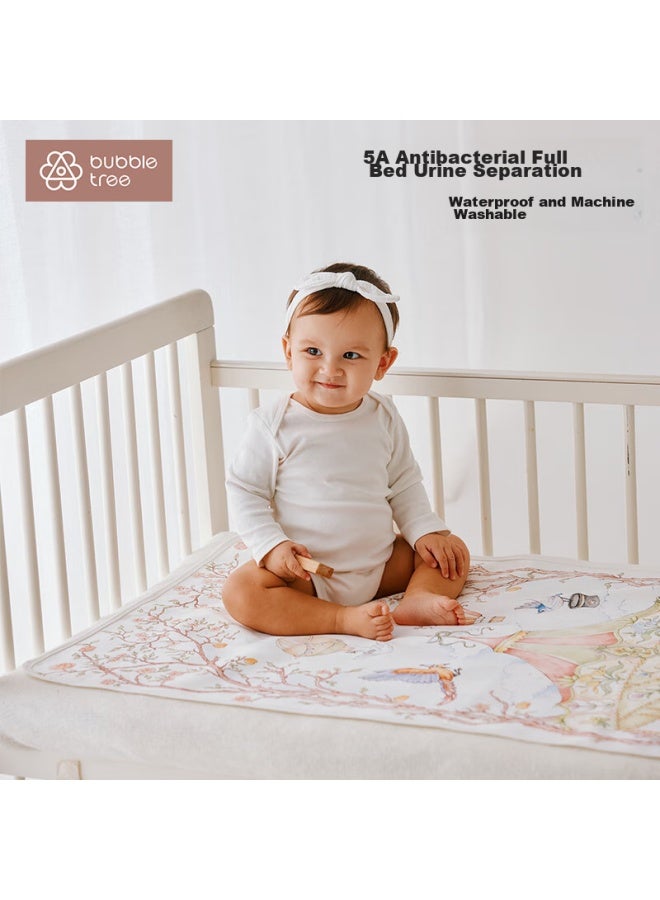 Bubble Tree Baby Diaper Pad, Newborn Waterproof Breathable Washable, Large Size Children's Nursing Bed Mat, 120*60cm - Image 1