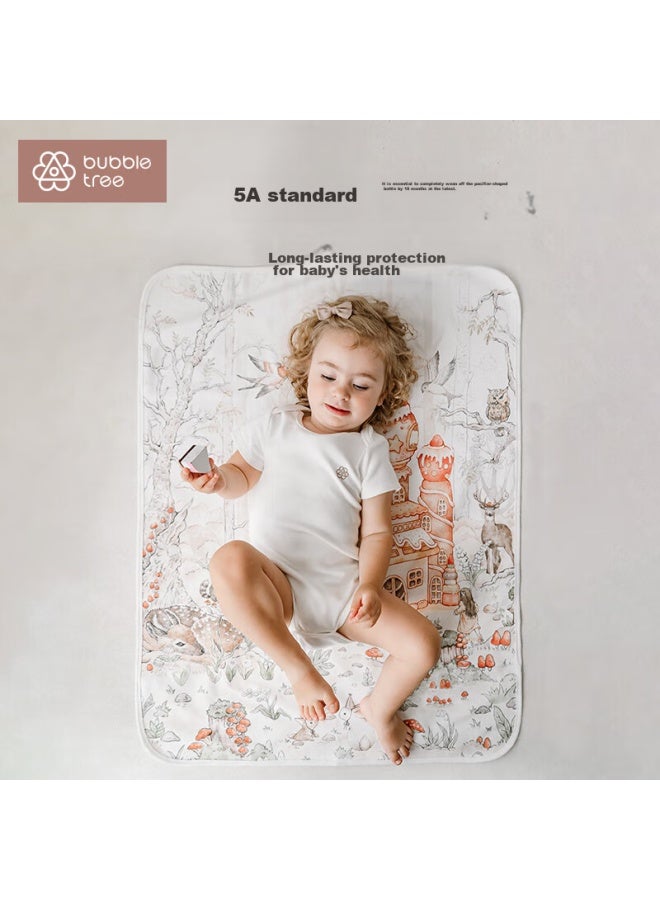 Bubble Tree Baby Diaper Pad, Newborn Waterproof Breathable Washable, Large Size Children's Nursing Bed Mat, 120*60cm - Image 4