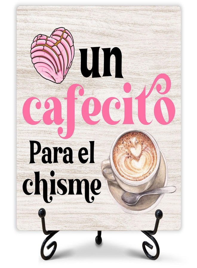 ukebobo Stylish Cafe Station Decor, Coffee Bar Sign, Pink Signs for Station, Gifts for Coffee Lovers, Rustic Farmhouse Home Office Kitchen Decoration Bar Favor and Accessories 5 x 5 Inches-105 - Image 1