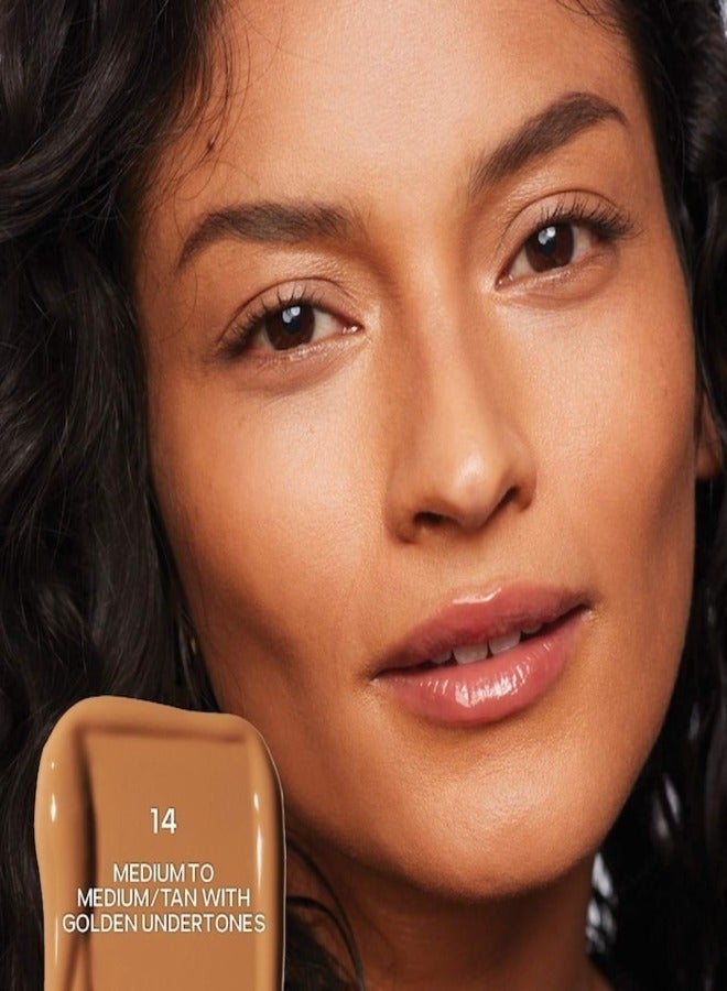 سايي ساي   خافي عيوب البشرة سليب تينت توتال راديانت مع النياسيناميد، 14 - متوسط ​​إلى متوسط/أسمر مع ألوان تحتية ذهبية 5 مل - لمسة نهائية مشرقة ومرطبة - Image 2