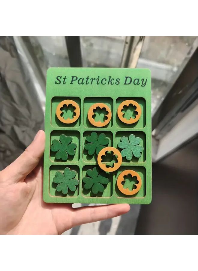 St Patricks Day Tic Tac Toe Game With Decorations And Board - Image 5