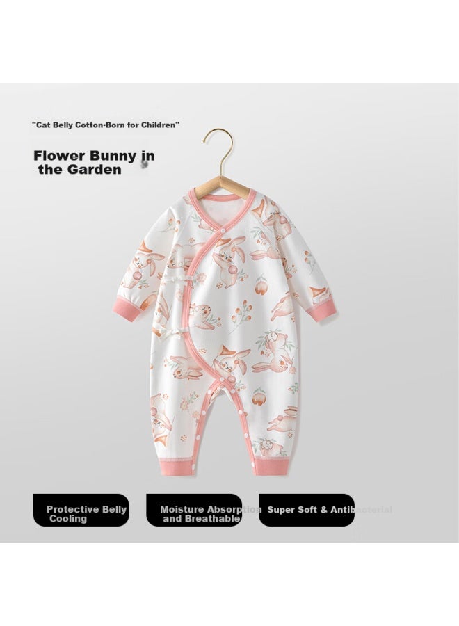 Beptides Beipesi Baby Romper Spring And Summer Long Sleeve Pure Cotton Newborn Infant Baby Bodysuit Crawling Clothes Spring Outfit - Image 1