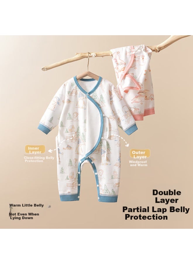 Beptides Beipesi Baby Romper Spring And Summer Long Sleeve Pure Cotton Newborn Infant Baby Bodysuit Crawling Clothes Spring Outfit - Image 4