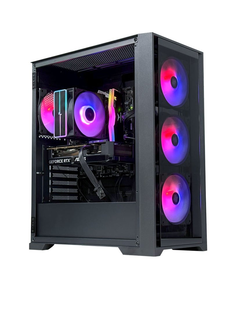 Game Sekret Viper Gaming PC - Intel Core i5-12400F | AMD Radeon RX 580 8GB GPU | 16GB DDR4 RAM-1TB NVMe SSD | Air Cooler-H610 MB-500W 80+ PSU | WiFi-Bluetooth-Windows 11 Pro | Game Sekret Desktop Computer | 1 Year Warranty Black - Image 1