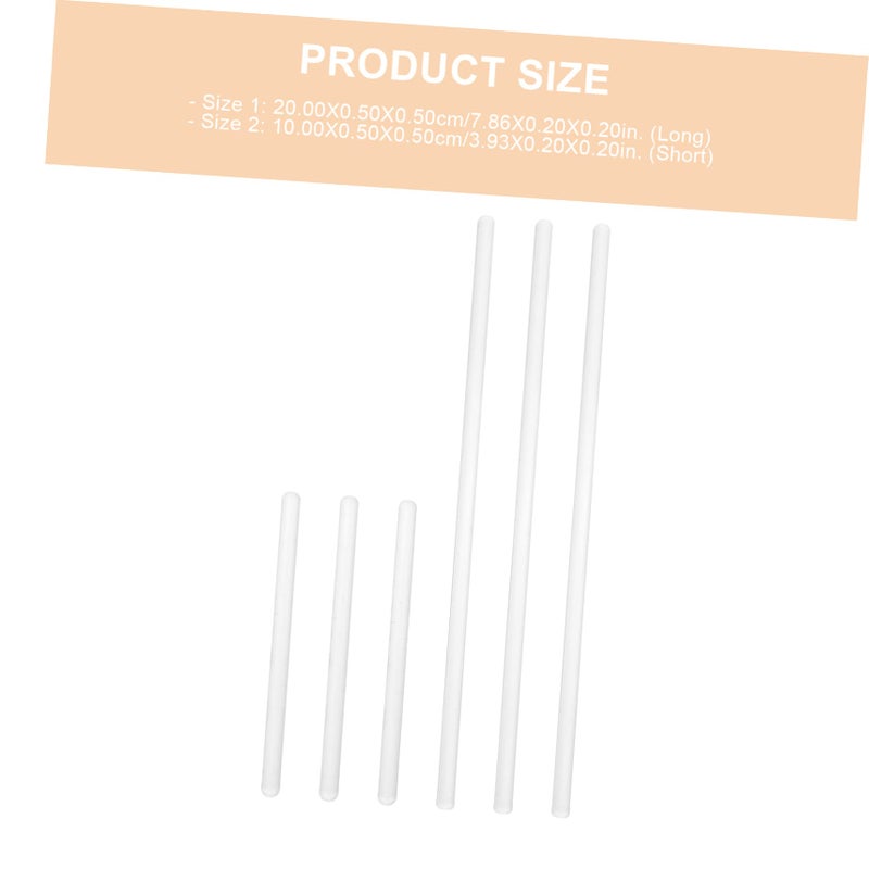 6Pcs Borosilicate Glass Stir Rods Heat Resistant Laboratory Stirring Tools For Mixing Liquids - Image 3