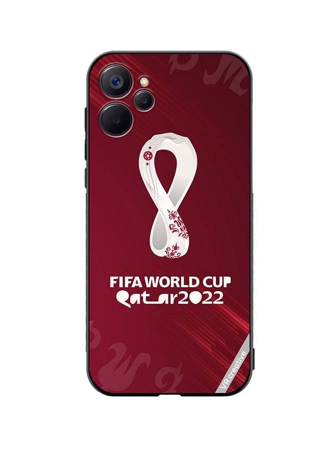 VR CREATIVE غطاء حماية لجهاز Realme 9i 5G بتصميم كأس العالم في قطر متعدد الألوان - Image 1