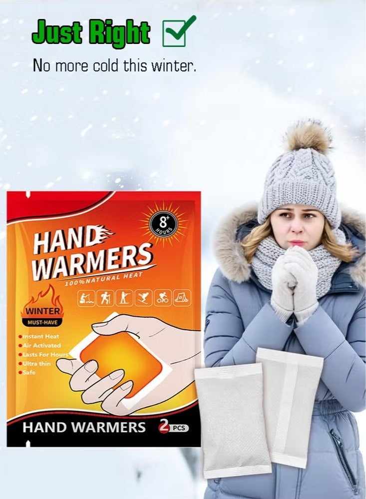 general Air-Activated Disposable Hand Warmers, Unique Design Reacts with Air Creating a Safe and Long Lasting Hand Warmer, Disposable 10 Pair Pack, Orange - Image 2