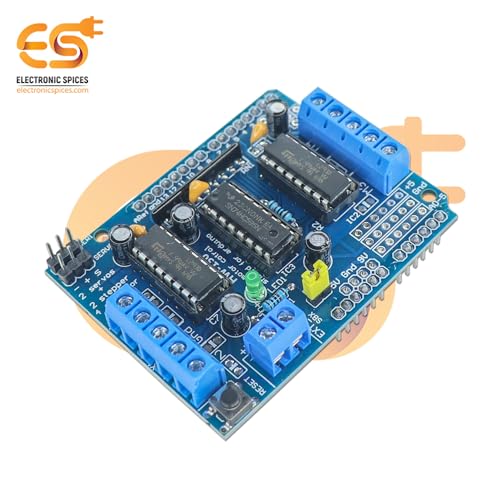 Electronicspices Electronic Spices L293D 4-Channel DC Motor Driver Shield For Microcontrollers-4 Channel Driver (Pack of 1) - Image 4