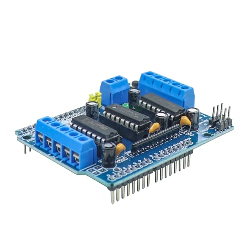 Electronicspices Electronic Spices L293D 4-Channel DC Motor Driver Shield For Microcontrollers-4 Channel Driver (Pack of 1) - Image 1