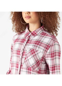 Lee Cooper Lee Cooper Checked Shirt with Roll-Up Sleeves and Pocket  - Image 4