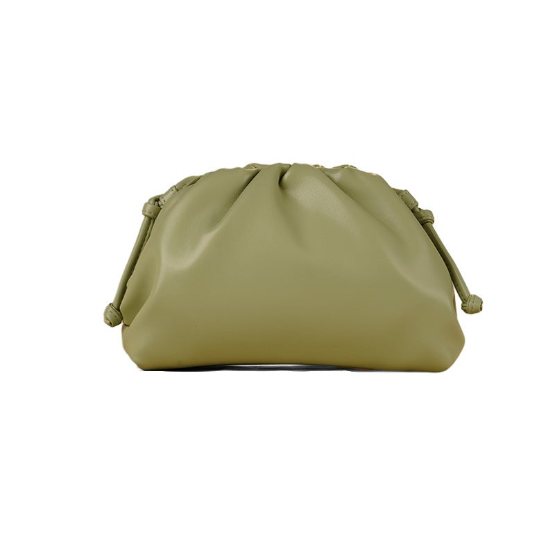 Cloud Bag Women'S French Style Small Popular Internet Popular Folded Bag Dumpling Bag New Fashionable Leather Soft Leather Shoulder Crossbody Bag - Image 5