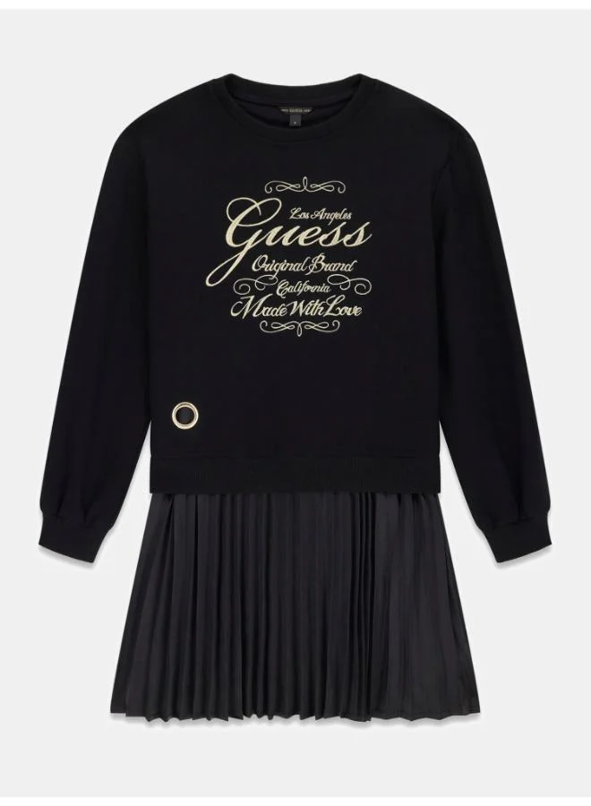 GUESS Kids Pleated Midi Dress