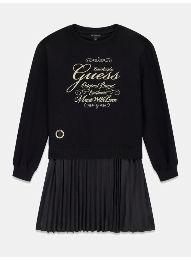 GUESS Kids Pleated Midi Dress - Image 1