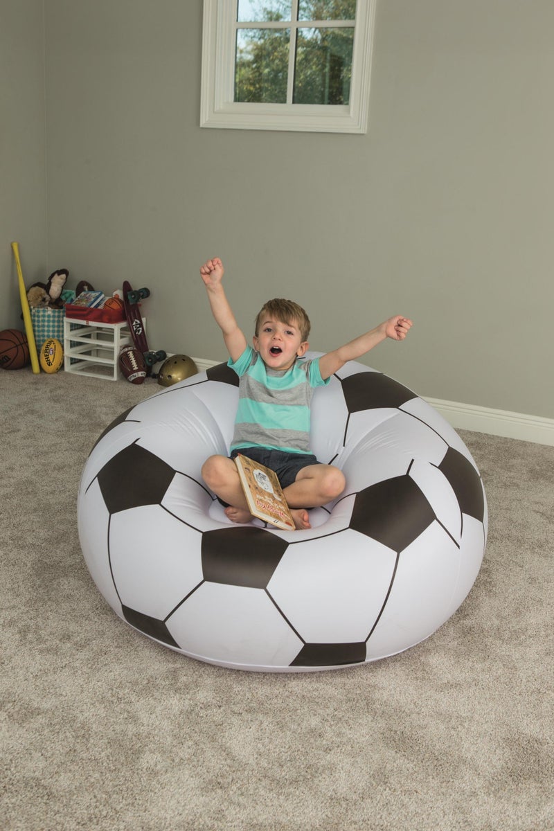Bestway Bestway Soccerball Beanless Air Chair 114x112x66cm | Kids chair | Kiddie Lounge | Inflatable Chair for Indoor & Outdoor  - Image 2