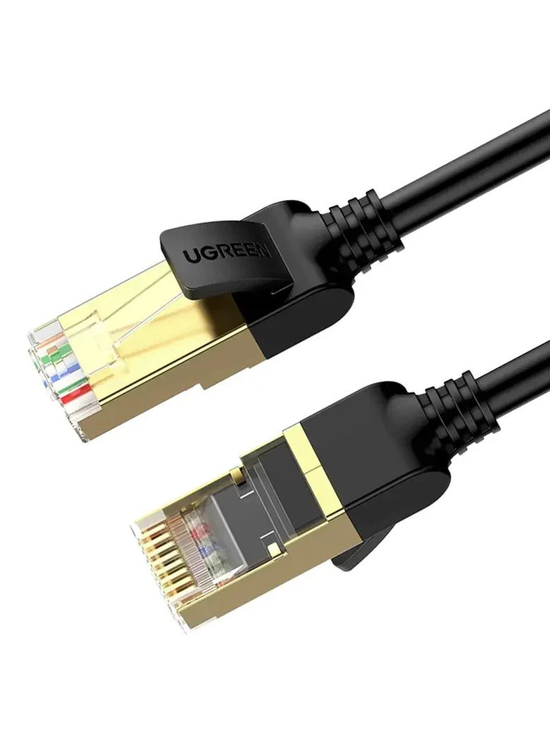 يو جرين UGREEN 0.5M Cat7 F/FTP Round Ethernet Cable, 10 Gbps/600Mhz, STP for Modem, Router, PC, Mac, Laptop, PS2, PS3, PS4, Xbox, and Xbox 360 etc. (11229) - Image 1
